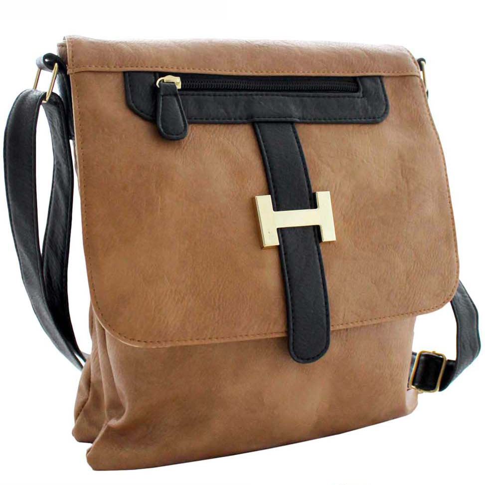 tan cross body purse