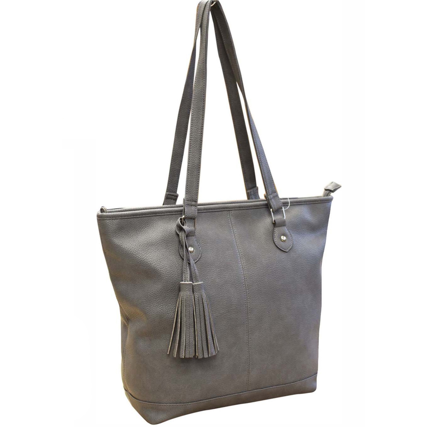 large grey tote bag