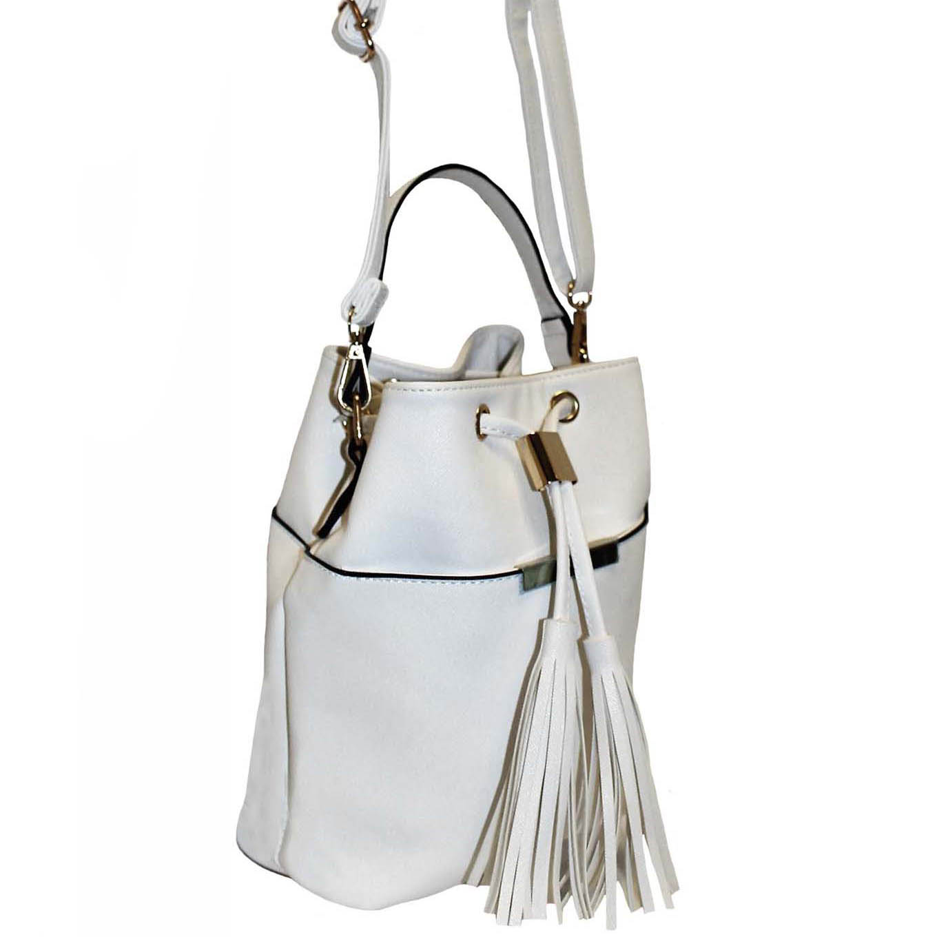 large white shoulder bag