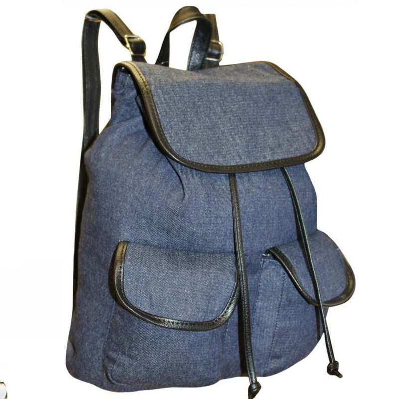 denim backpack