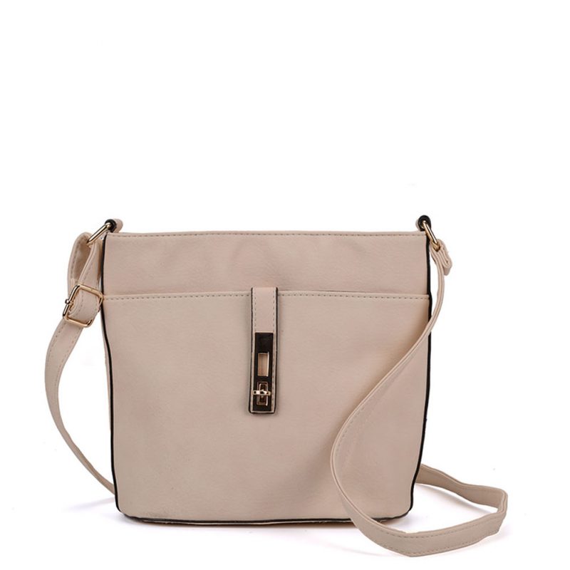 beige bucket bag