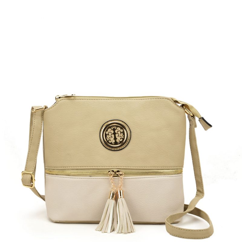 Apricot tassel bag