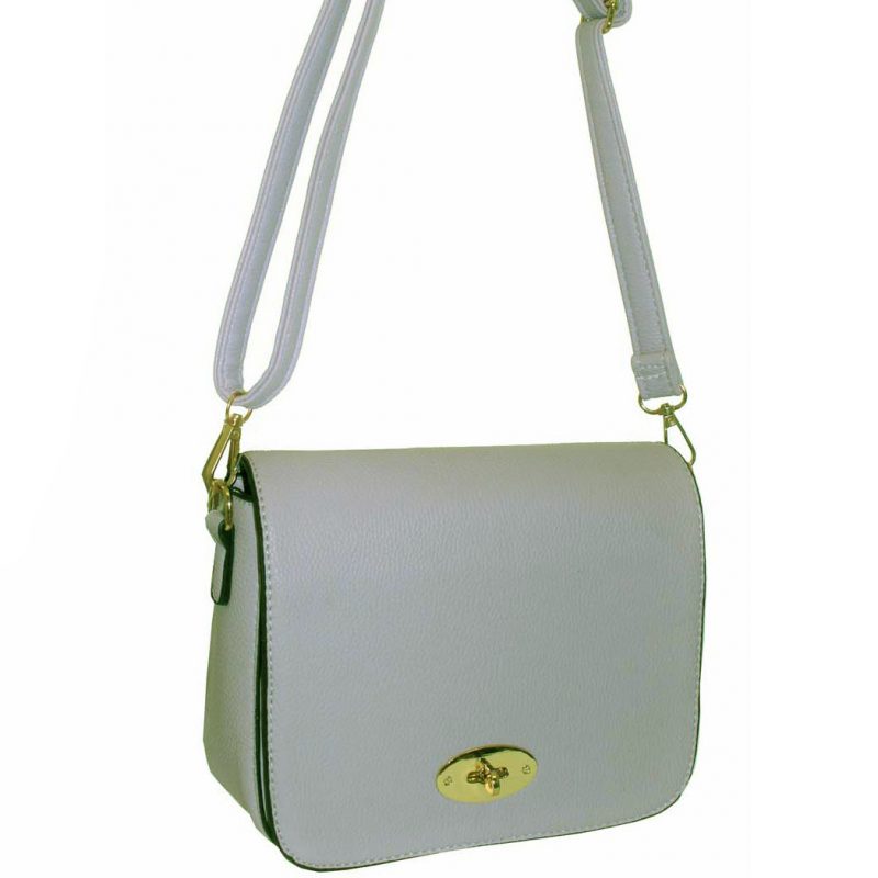 Grey Flap Over Handbag