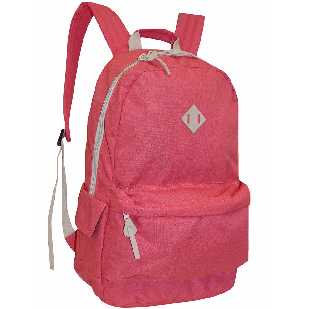 260 Coral - Polyester Backpack with front pocket - bagzone.co.uk